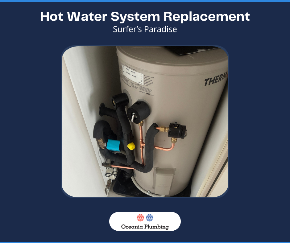 Hot water system replacement Oxenford